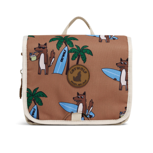 CRYWOLF Travel Cosmetic Bag - Surf'n Mr Wolf