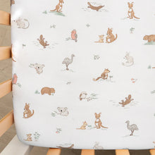 Load image into Gallery viewer, Living Textiles 2 Pack Cotton Jersey Cot Fitted Sheet | Australiana