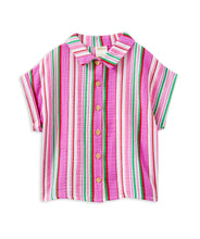Load image into Gallery viewer, Milky Crinkle Stripe Shirt