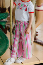 Load image into Gallery viewer, Milky Crinkle Stripe Pant