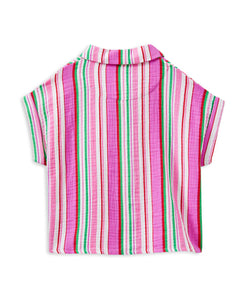 Milky Crinkle Stripe Shirt