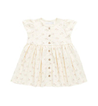 Load image into Gallery viewer, JAMIE KAY Organic Cotton Dahlia Dress | Thelma Parchment