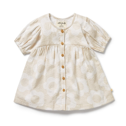 wilson + frenchy Organic Button Dress | Daisy Bloom