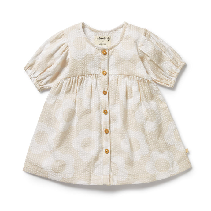 wilson + frenchy Organic Button Dress | Daisy Bloom