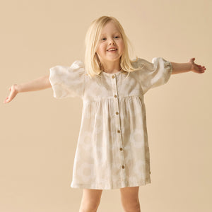 wilson + frenchy Organic Button Dress | Daisy Bloom
