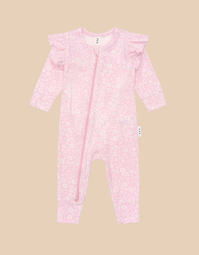 HUXBABY Daisy Seashell Frill Romper