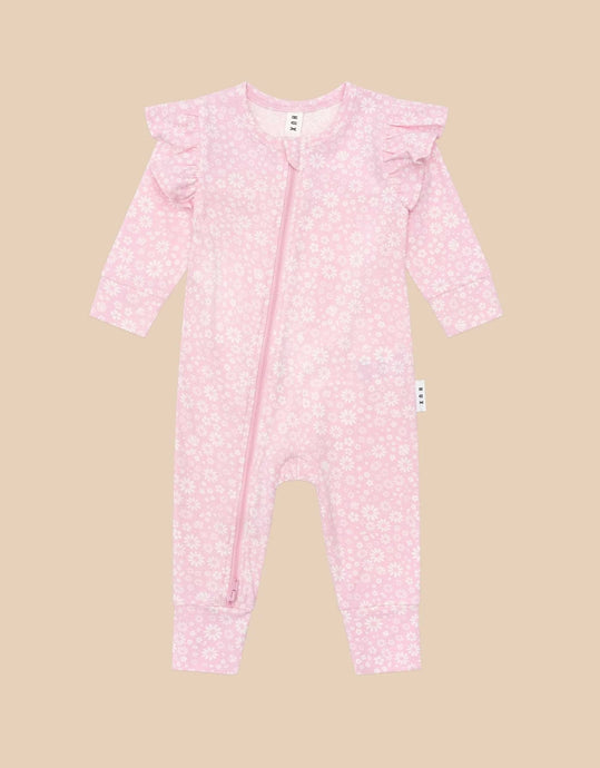 HUXBABY Daisy Seashell Frill Romper