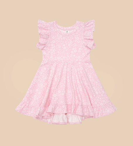 HUXBABY Daisy Seashell Frill Swing Dress