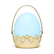 Load image into Gallery viewer, Little Belle - Dragon Egg Carry Lantern | White &amp; Gold
