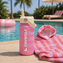 Load image into Gallery viewer, CRYWOLF Drink Bottle (400ml) | Flamingo Stripe