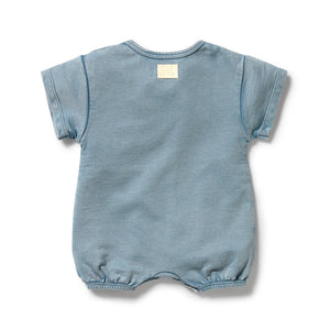 wilson + frenchy Organic Sweat Growsuit  | Dusk