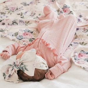 Bébé Dusky Pink Pointelle Onesie