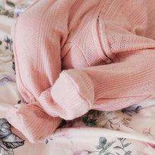 Load image into Gallery viewer, Bébé Dusky Pink Pointelle Onesie