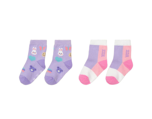 HUXBABY Hux Emoji Socks 2Pk