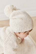 Load image into Gallery viewer, JAMIE KAY Ethan Beanie | Oatmeal Hay Fleck
