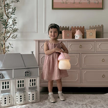 Load image into Gallery viewer, Little Belle - Fairy House Carry Lantern | Pink &amp; White