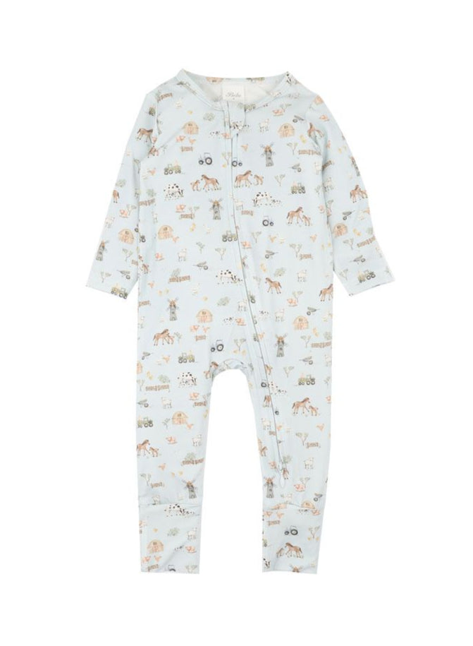 Bébé Farm Ecocosy LS Zipsuit
