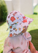 Load image into Gallery viewer, Acorn Wide Brim Infant Hat | Farmyard