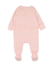 Load image into Gallery viewer, Bébé Fern Velour Embroidered Zip Onesie