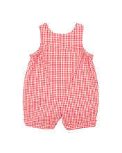Load image into Gallery viewer, Bébé Festive Gingham Overalls