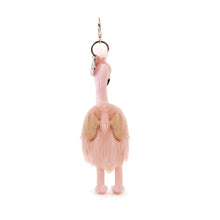 Load image into Gallery viewer, ob Designs Gloria Flamingo Bag Charm (Vegan Angora)