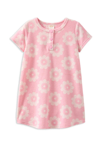 Milky Floral Terry Towelling Dress
