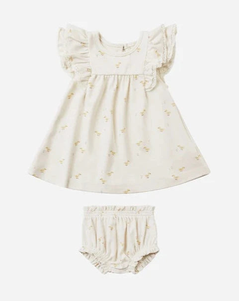 Quincy Mae Fluttter Dress + Bloomers || Ducks