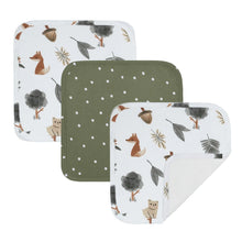 Load image into Gallery viewer, 3 Pack Wash Cloths | Forest Retreat