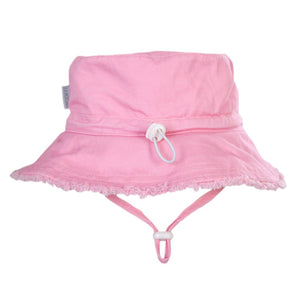 Acorn Frayed Bucket Hat | Strawberry