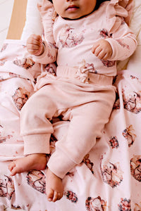 confetti kidz Frilly Slouch Pant | Rose