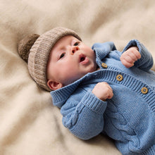Load image into Gallery viewer, wilson + frenchy Organic Knitted Cable Jacket | Frosted Blue