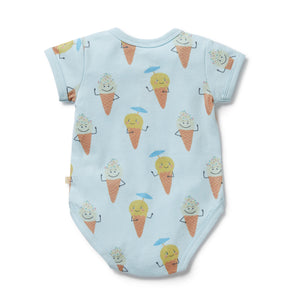 wilson + frenchy Organic Henley Bodysuit | Frosty Friends