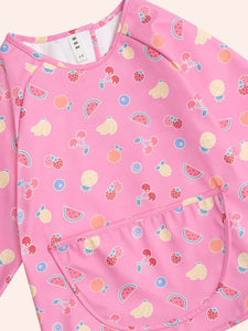 HUXBABY Parisian Fruit Emoji Art Smock