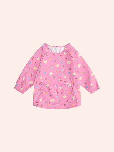 HUXBABY Parisian Fruit Emoji Art Smock