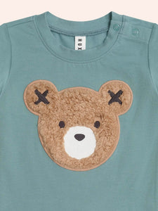 HUXBABY Furry Huxbear Green Tee