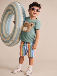 HUXBABY Furry Huxbear Green Tee