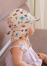Load image into Gallery viewer, Acorn Wide Brim Infant Hat | Garden Friends