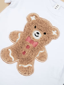 HUXBABY Fur Gingerbread T-Shirt