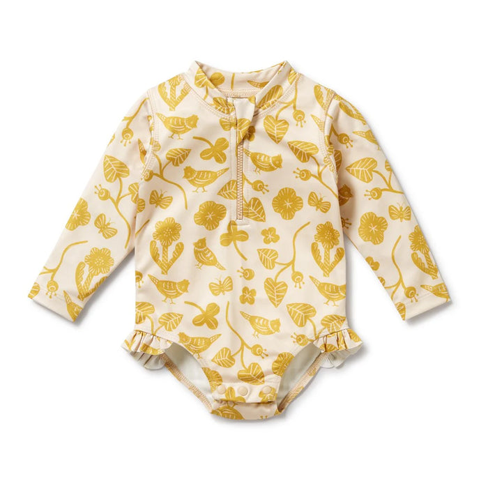 wilson + frenchy Goldie Floral LS Swimsuit