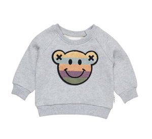 HUXBABY Rainbow Smile Bear Sweatshirt