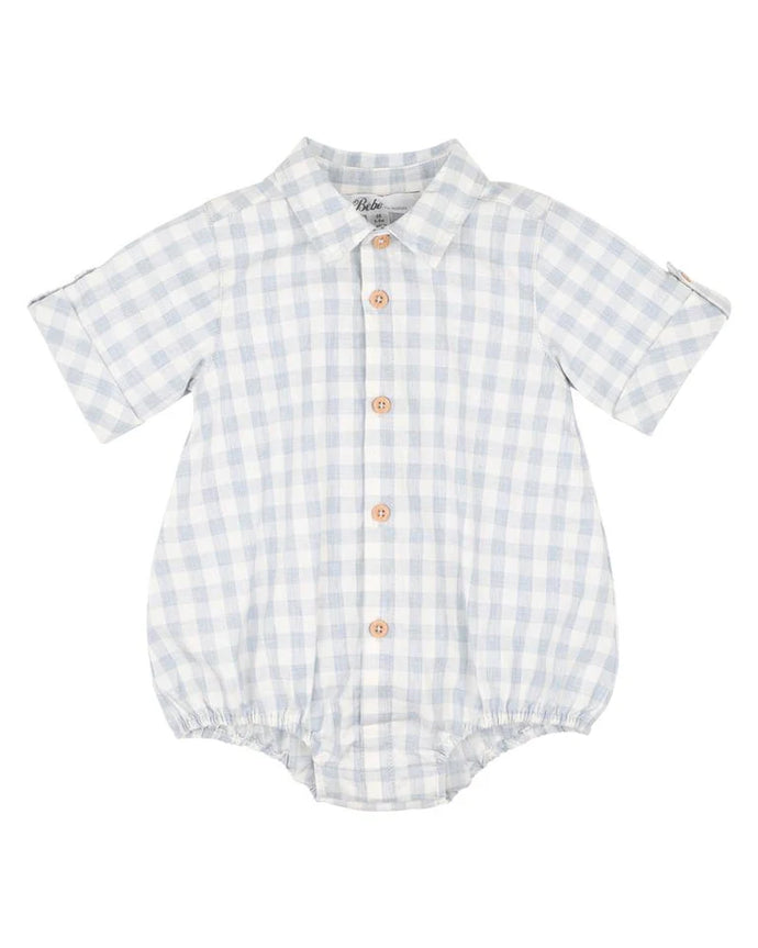 Bébé Harry Check Shirt Bodysuit