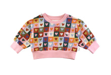 Load image into Gallery viewer, kapow! KIDS Heart Checkerboard Sweater
