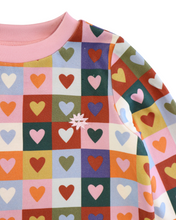 Load image into Gallery viewer, kapow! KIDS Heart Checkerboard Drop Waist Dress
