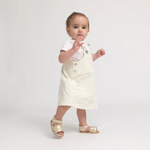 Load image into Gallery viewer, Pretty Brave HEARTS Sandal | Gold Sparkle