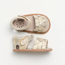 Load image into Gallery viewer, Pretty Brave HEARTS Sandal | Gold Sparkle