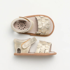 Pretty Brave HEARTS Sandal | Gold Sparkle