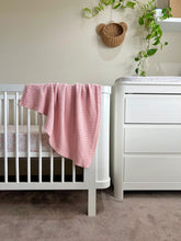 Load image into Gallery viewer, Cuddle Bug &amp; Co Herringbone Blanket | Pink Melange