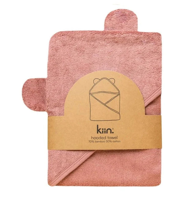 kiin. Bamboo Cotton Hooded Towel - Heather