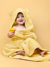 Load image into Gallery viewer, kiin. Bamboo Cotton Hooded Towel - Buttercup