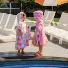 Load image into Gallery viewer, CRYWOLF Hooded Towel | Flamingo Stripe